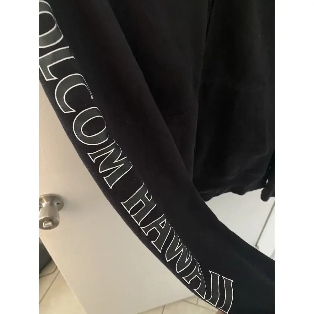 Volcom‎ Hawaii LS Zip Surf Hoody - Black - Size Small Men’s